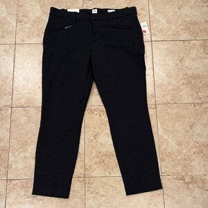 Black Leopard Slim Fit Pants